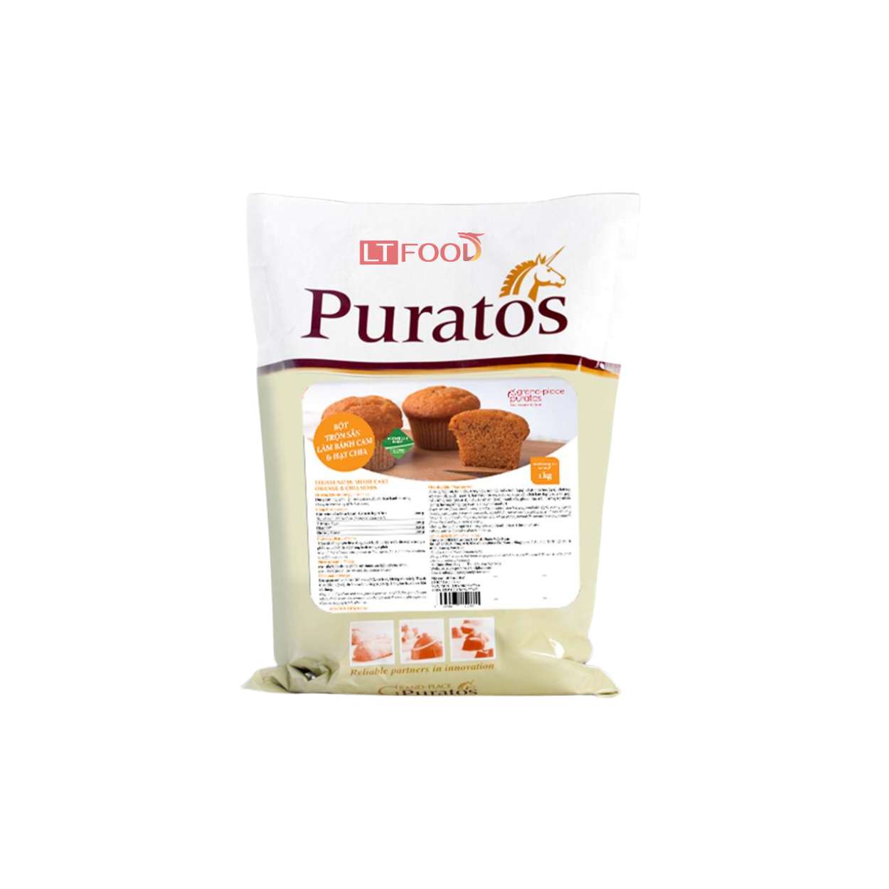 BỘT TRỘN SẴN BÁNH MOIST CAM & HẠT CHIA 1KG	